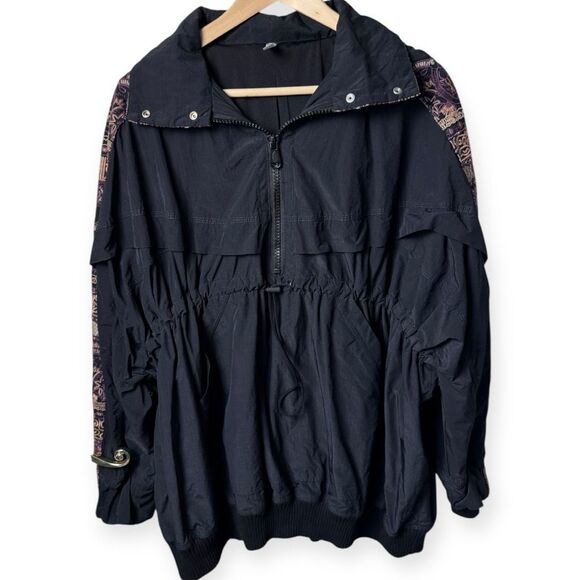 Free People Fp Movement She Fly Embroidered Pullover Hoodie Jacket - Picture 13 of 13